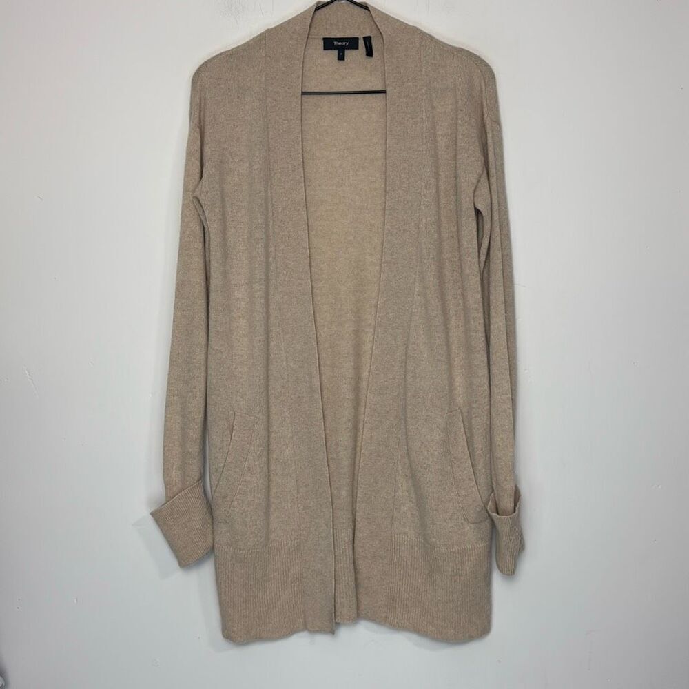 Theory Analiese O Open Front Cashmere Cardigan